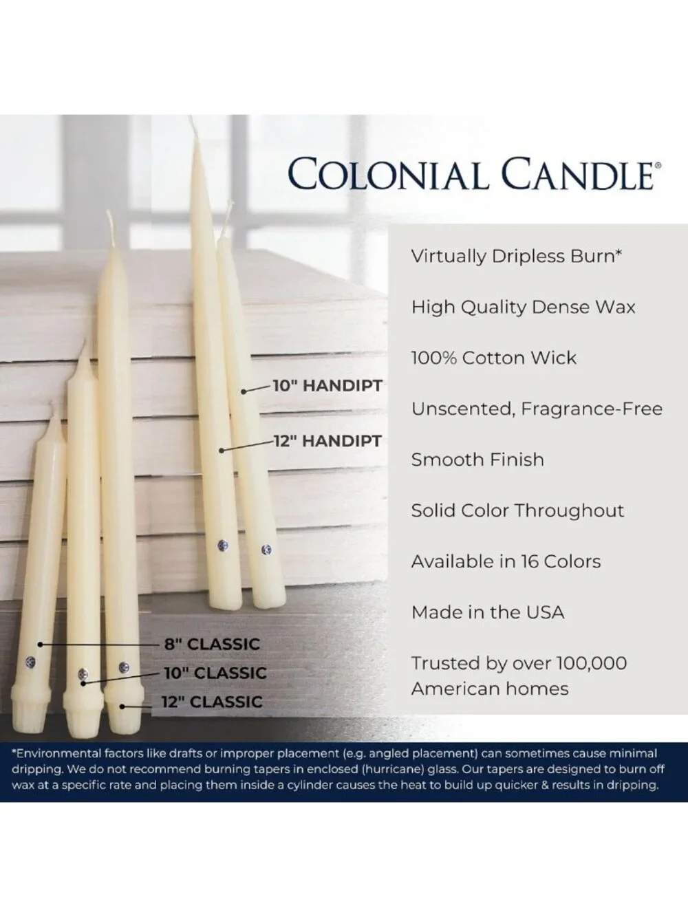 12-Pack Unscented Taper Candles, 12-Inch Mulberry Color, Long-Lasting Burn